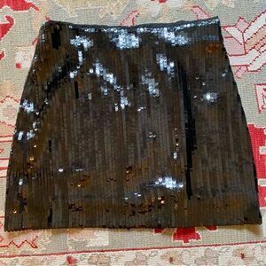 NWT J. Crew Collection Women’s Sequin Mini Skirt, Black, Size 4